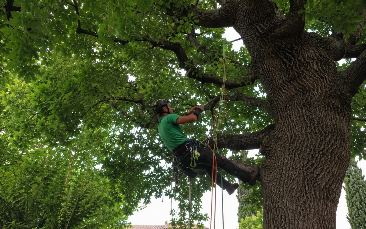 Tree climbing su albero a Varese